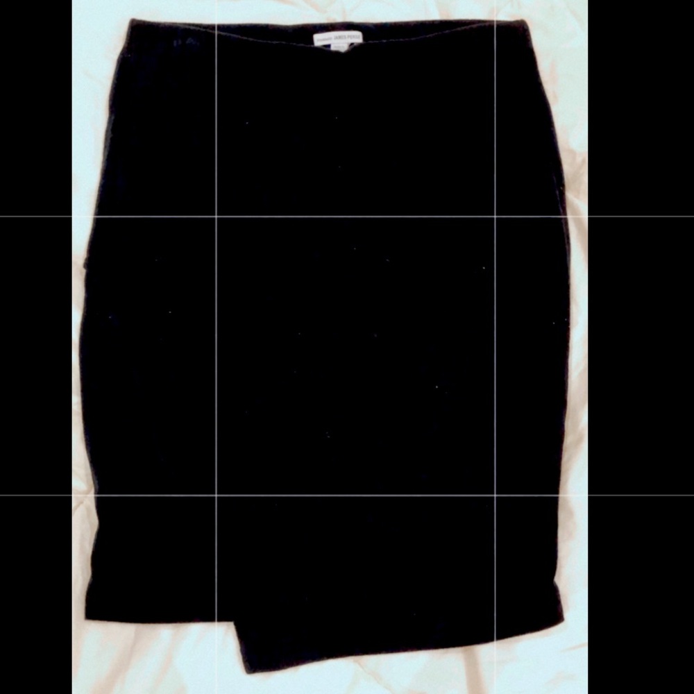 Asymmetric wrap skirt